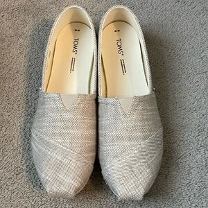 Toms Alpargata Women's size 10 Brown Textured Woven